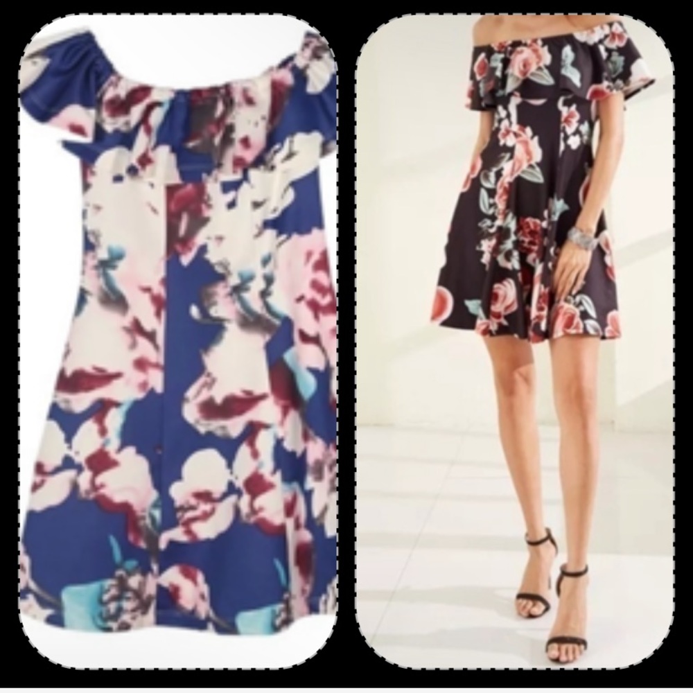 ❣️Sale was $45 down sizing❣️ Off the shoulder floral dress